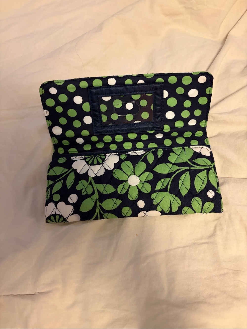 Vera Bradley Lucky You Large Trifold Wallet - Picture 2 of 4